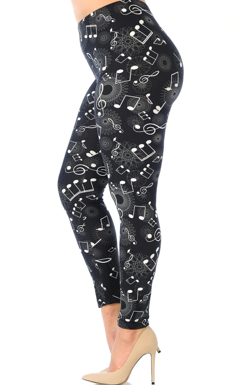 Musical Note Geometry Super Soft Leggings