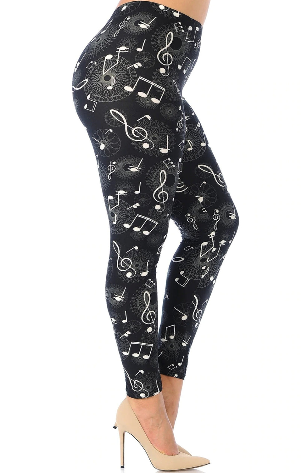 Musical Note Geometry Super Soft Leggings