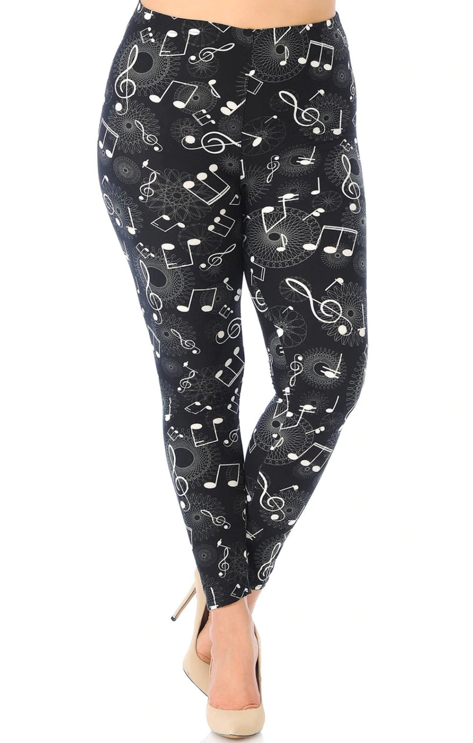 Musical Note Geometry Super Soft Leggings