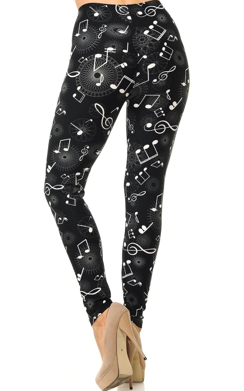 Musical Note Geometry Super Soft Leggings