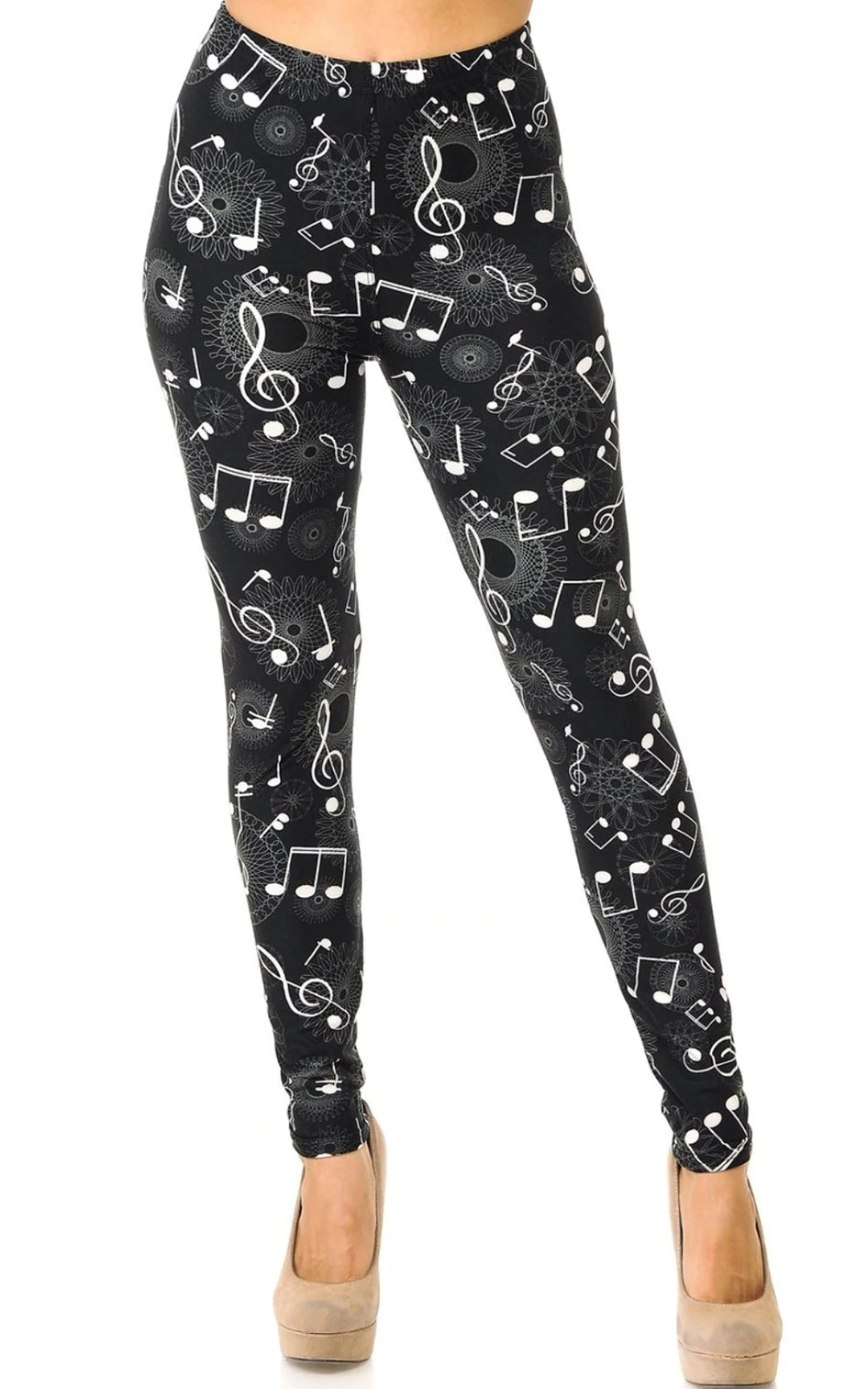 Musical Note Geometry Super Soft Leggings