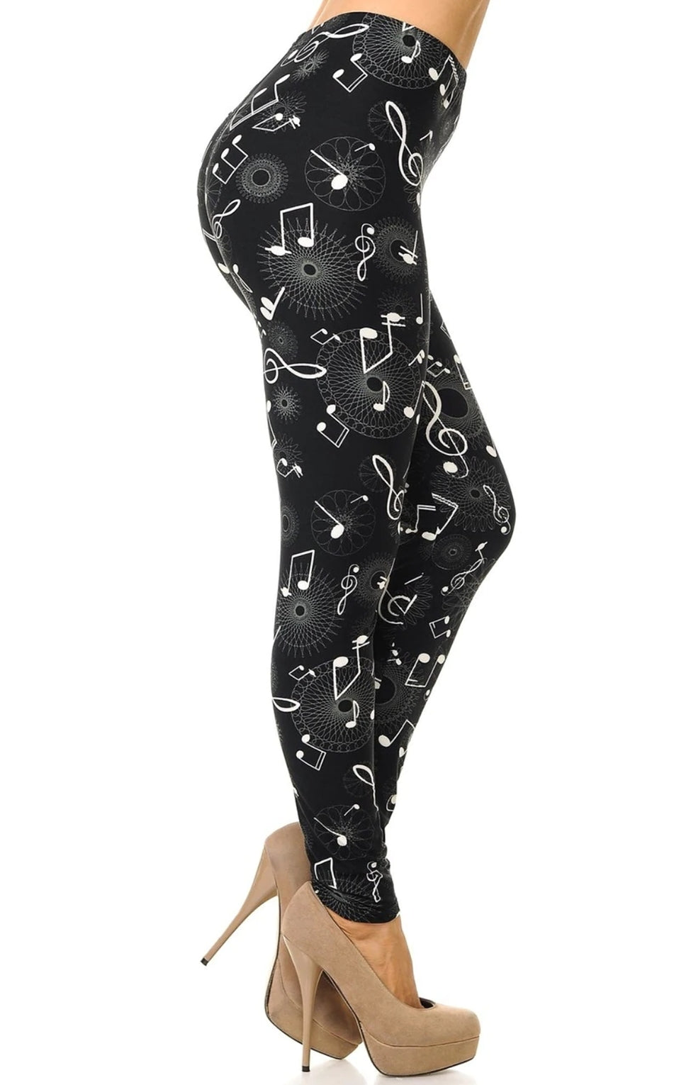 Musical Note Geometry Super Soft Leggings