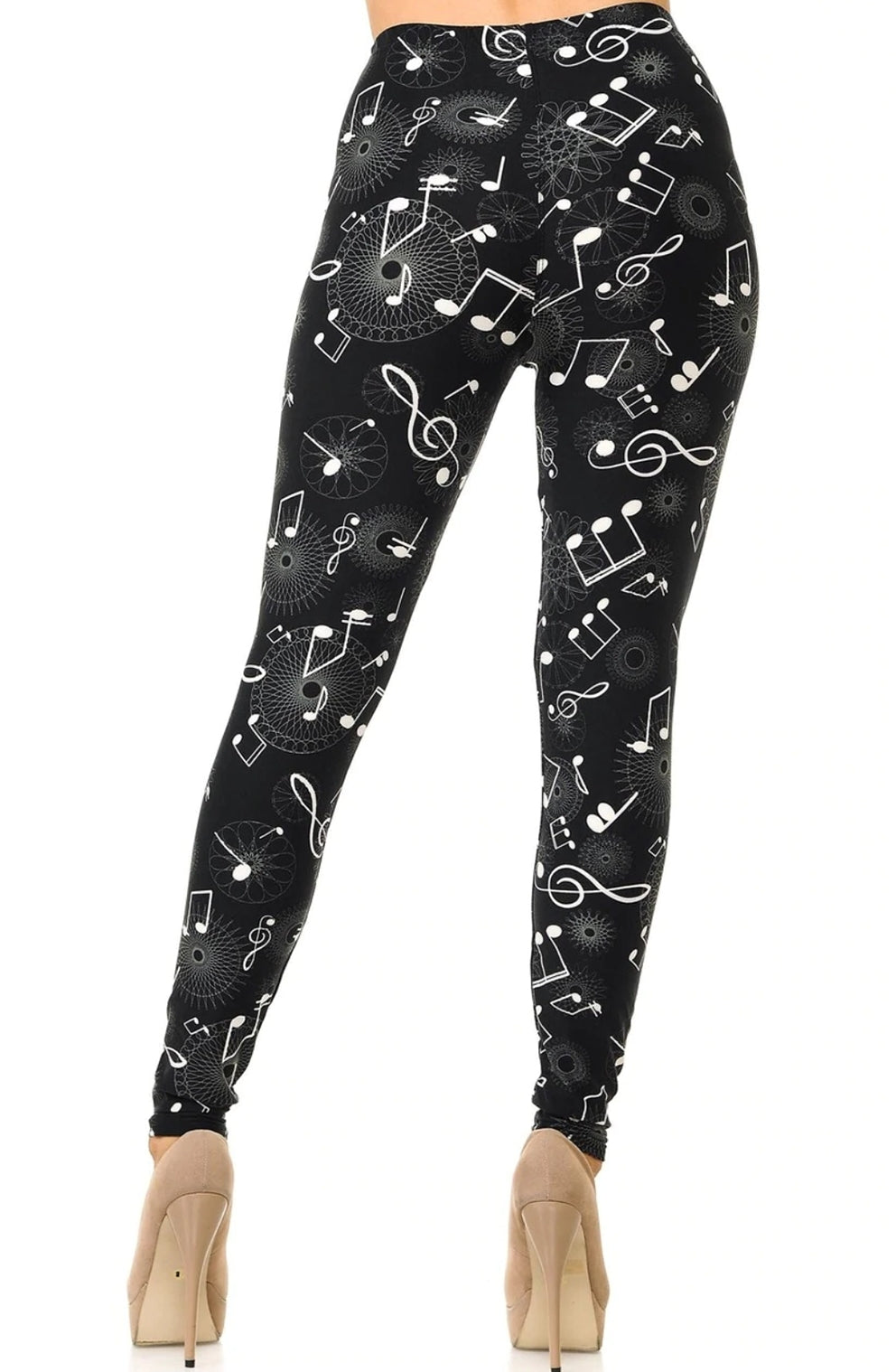 Musical Note Geometry Super Soft Leggings