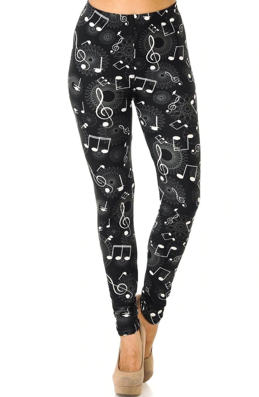 Musical Note Geometry Super Soft Leggings