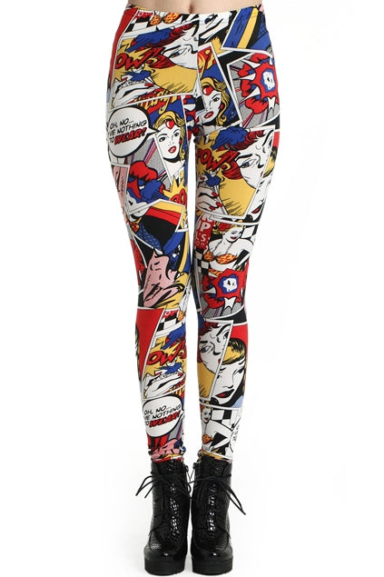 Cute Comic Book Milk Silk Leggings