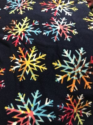 Pretty Colorful Snowflake Buttery Soft Leggings