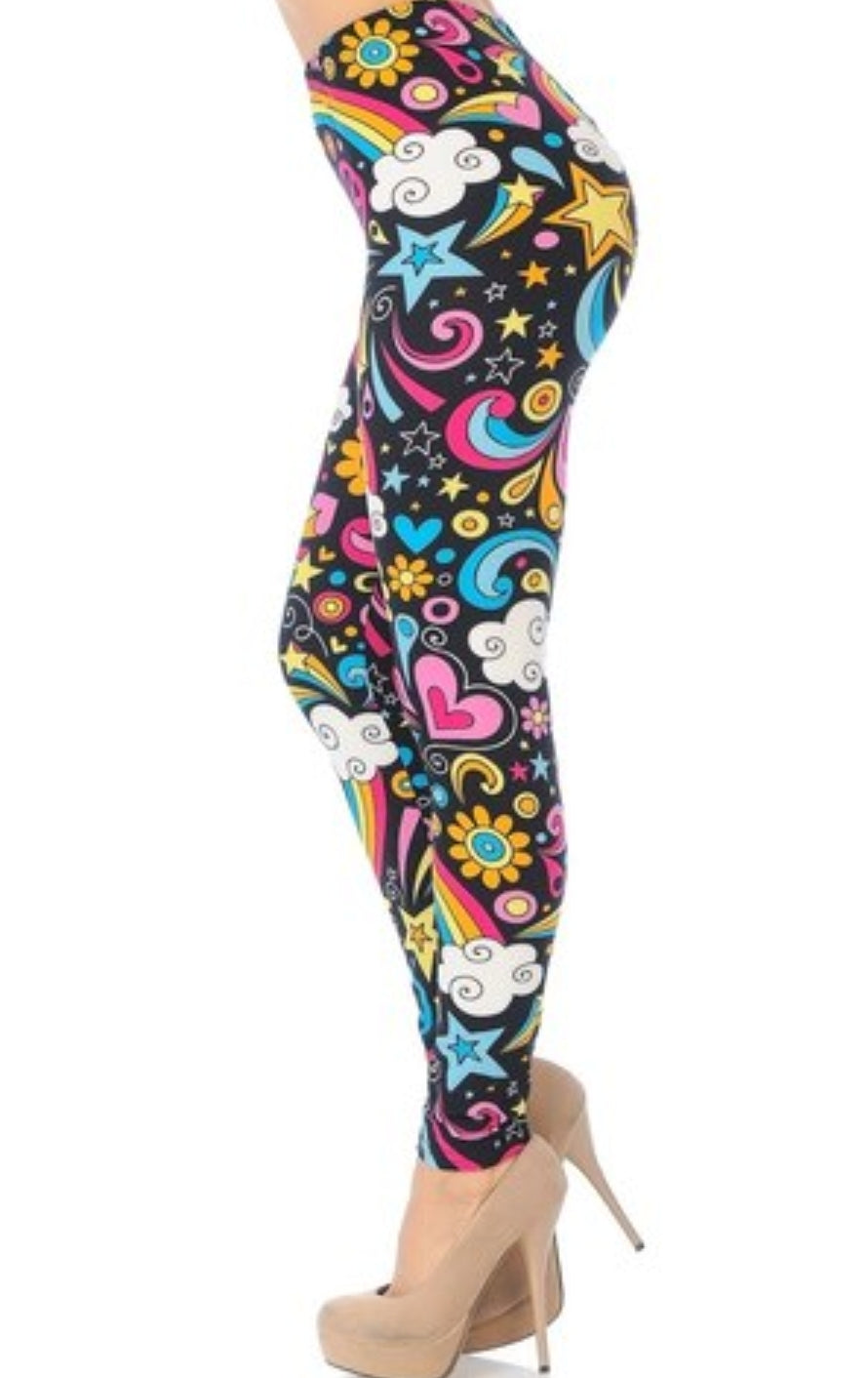 Groovy Hip Retro Buttery Soft Leggings