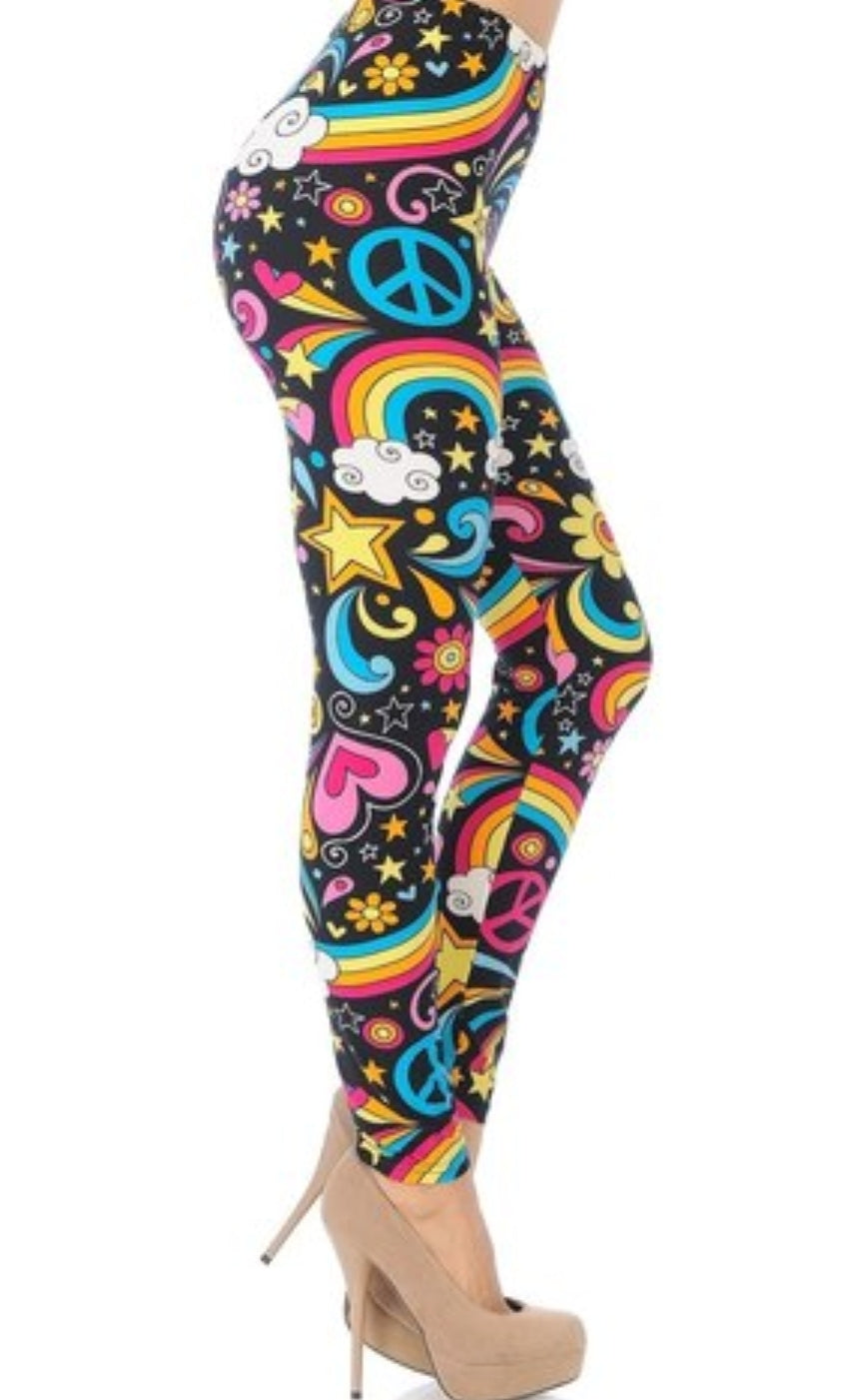 Groovy Hip Retro Buttery Soft Leggings