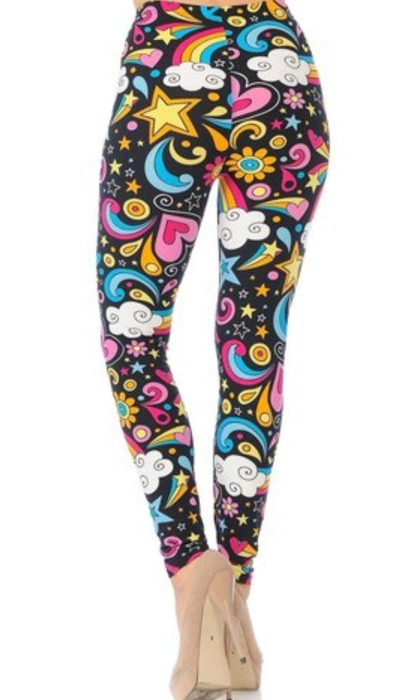 Groovy Hip Retro Buttery Soft Leggings