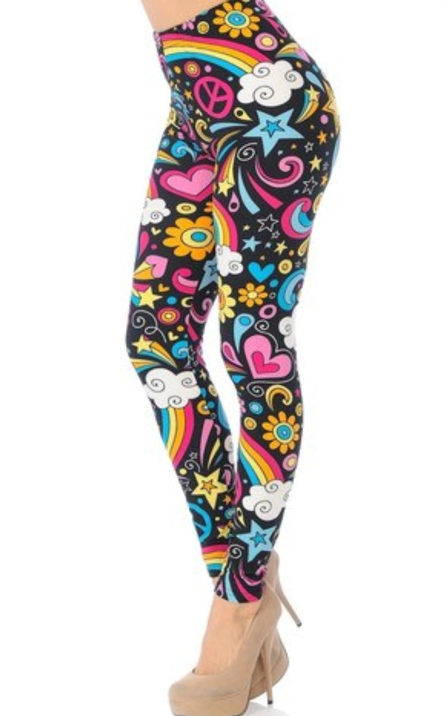 Groovy Hip Retro Buttery Soft Leggings