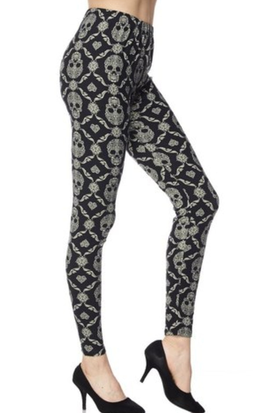 Skull Mandala Buttery Soft Brushed Leggings