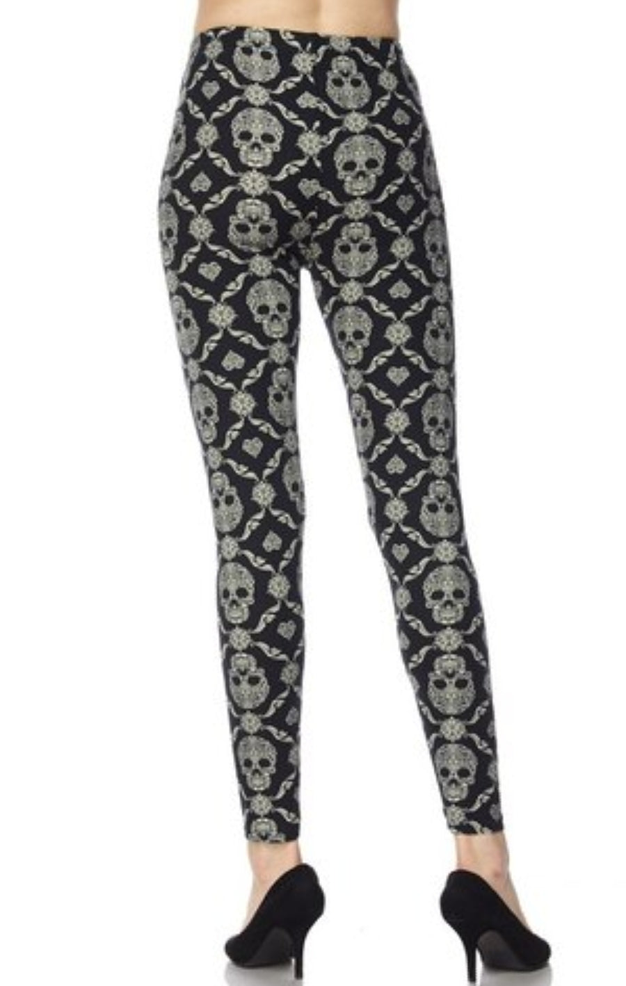 Skull Mandala Buttery Soft Brushed Leggings