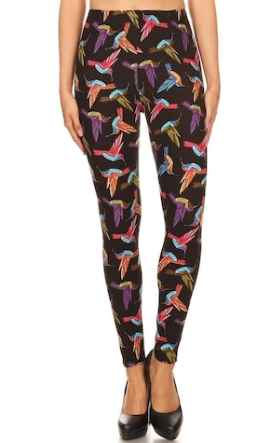 Stained Glass Hummingbird Super Soft Leggings - LIMITED EDITION