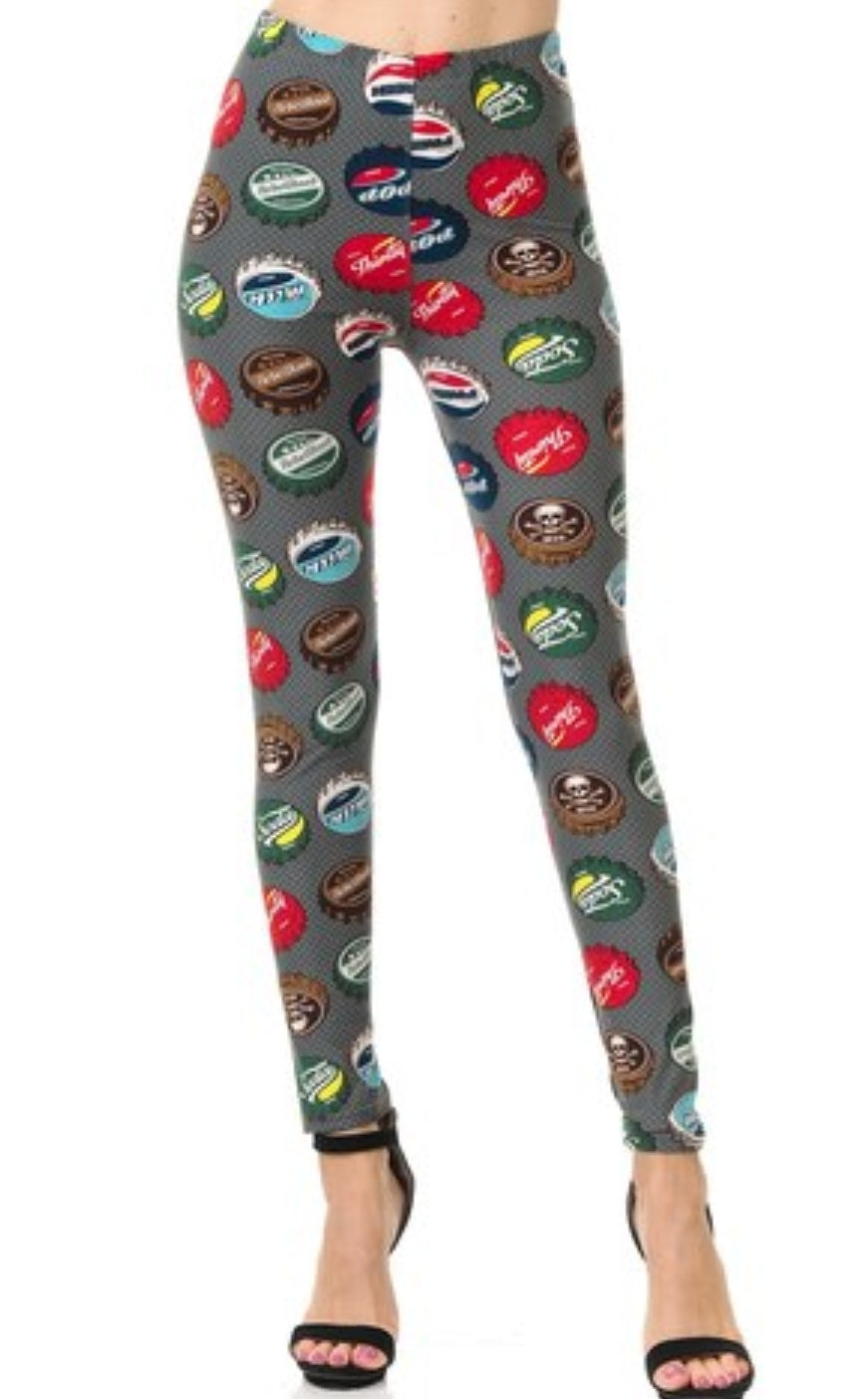 Cool Bottlecap Buttery Soft Brushed Leggings