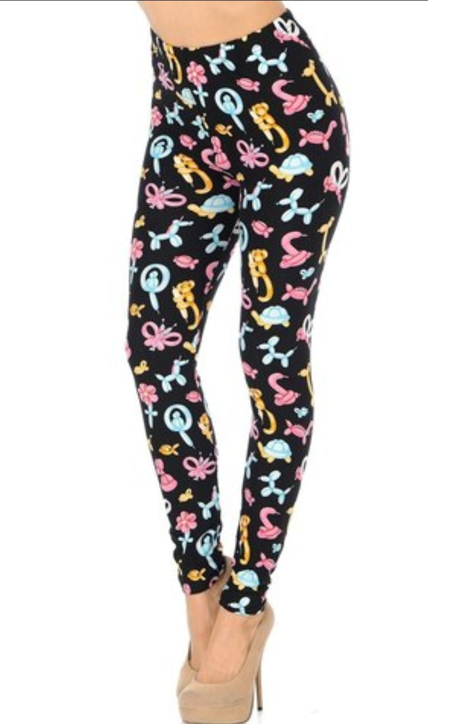 Cute Balloon Animals Buttery Soft Brushed Leggings