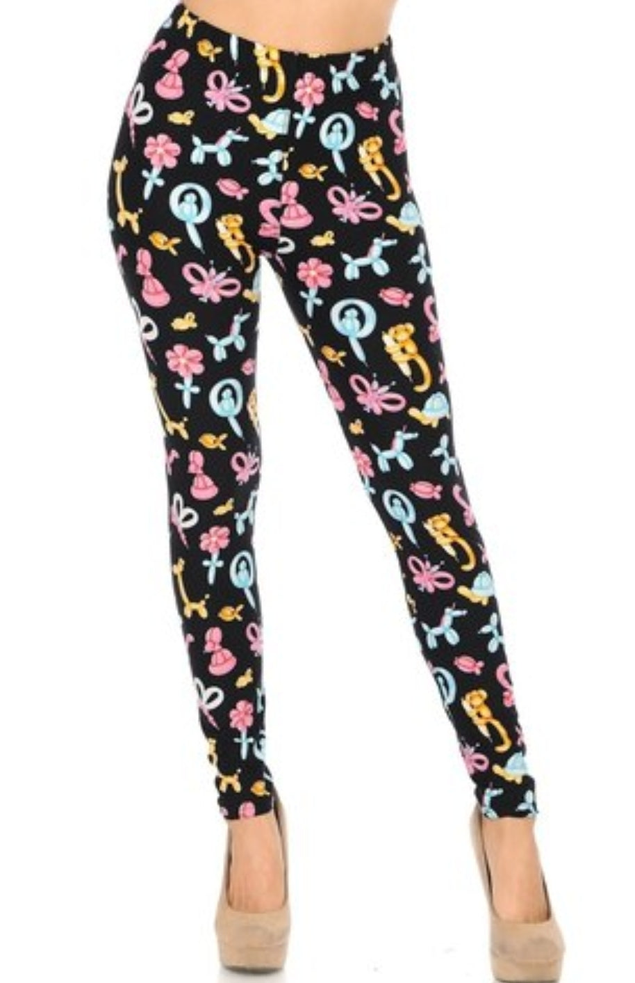 Cute Balloon Animals Buttery Soft Brushed Leggings