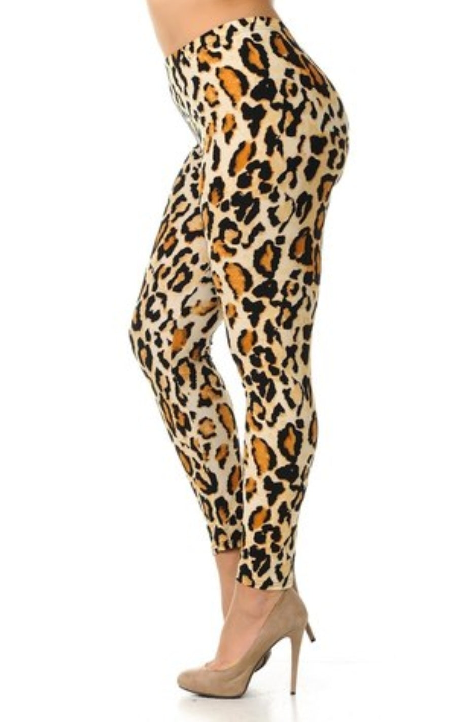 Brazilian Leopard Super Soft Brushed Leggings 3x-5x