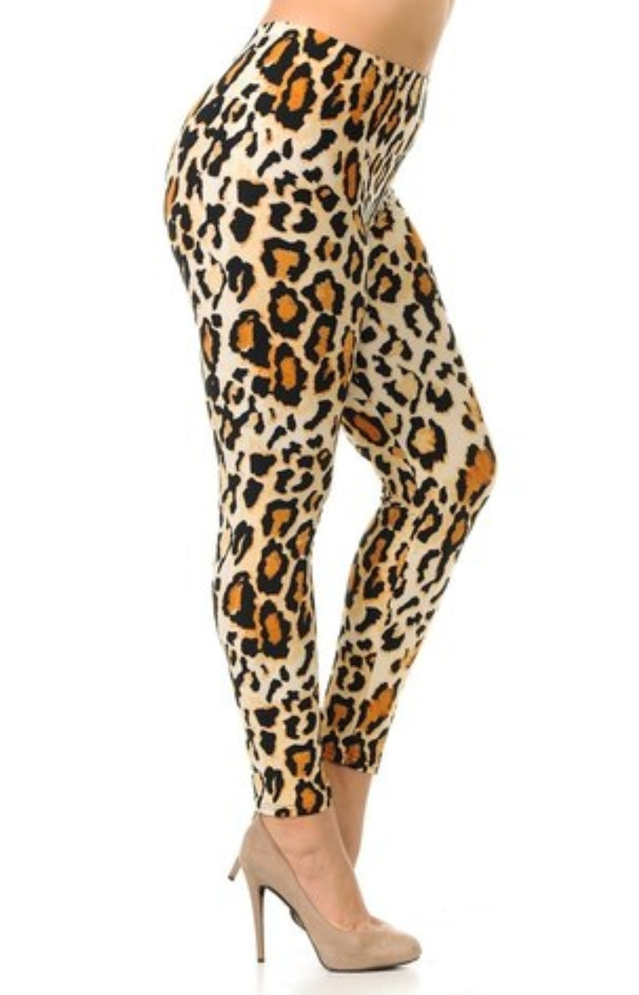 Brazilian Leopard Super Soft Brushed Leggings 3x-5x