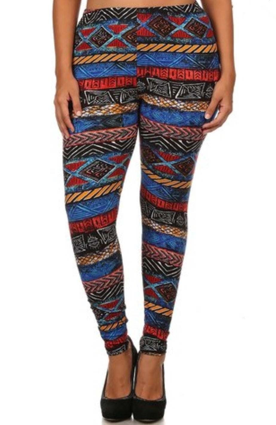 Tulum Tribal Buttery Soft Brushed Leggings