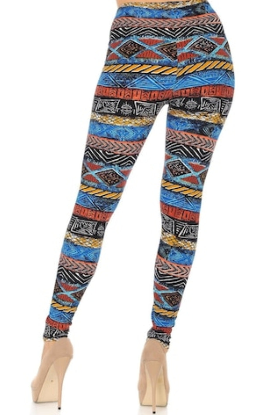 Tulum Tribal Buttery Soft Brushed Leggings