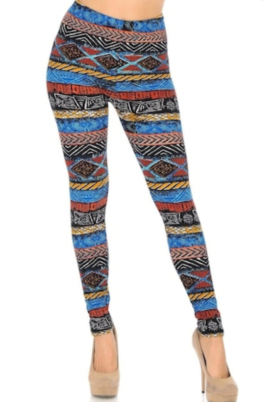 Tulum Tribal Buttery Soft Brushed Leggings