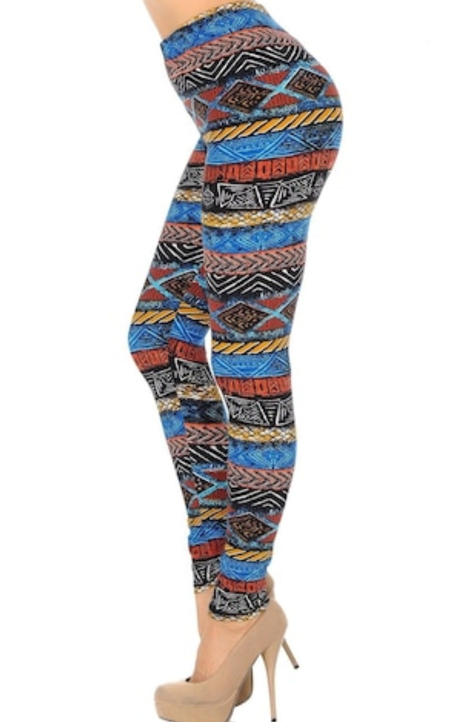 Tulum Tribal Buttery Soft Brushed Leggings