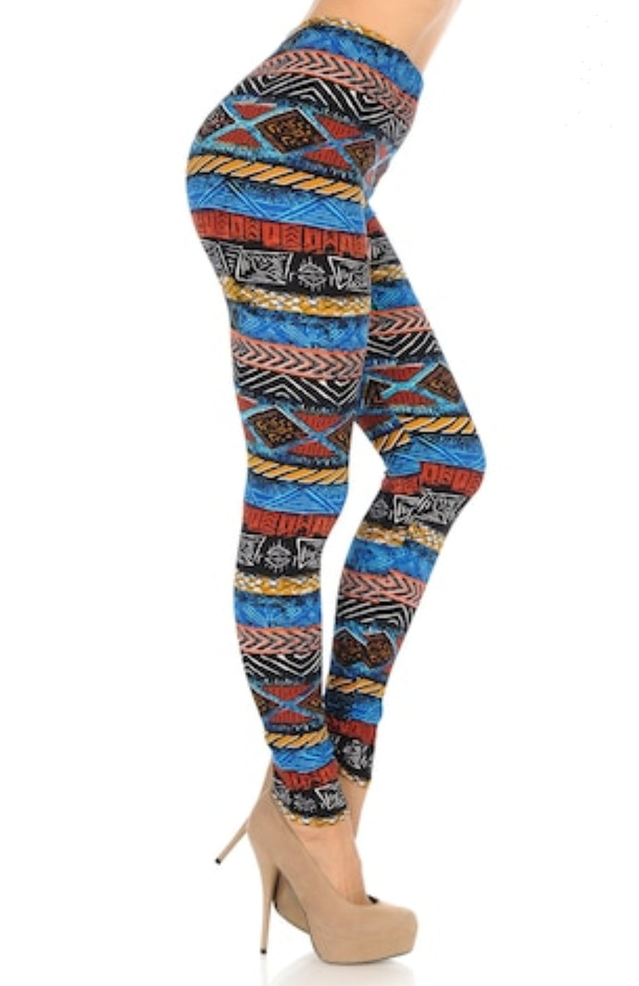 Tulum Tribal Buttery Soft Brushed Leggings