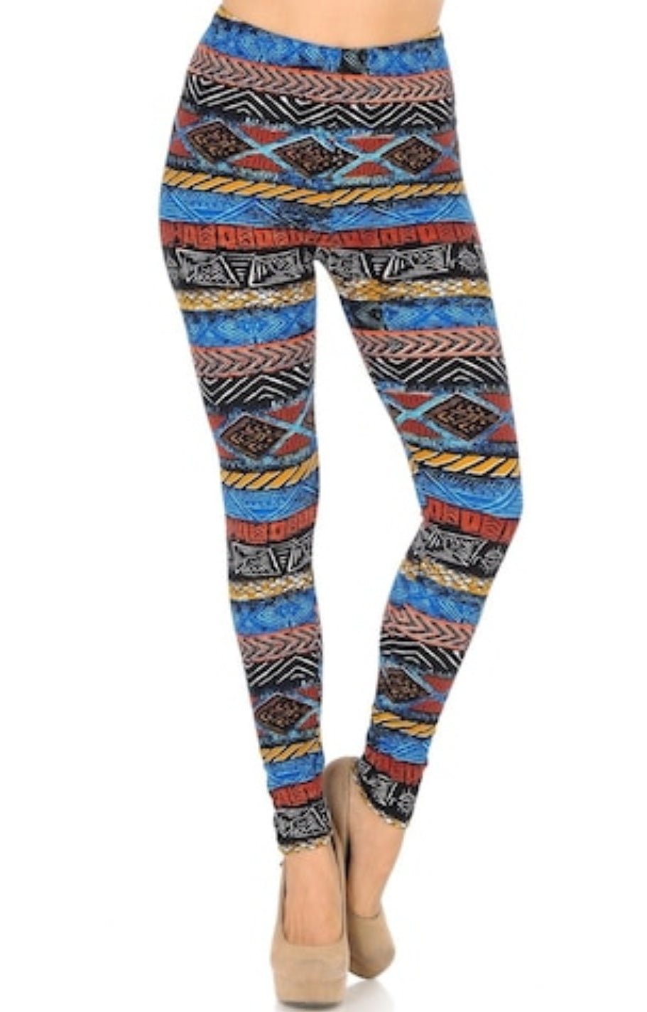 Tulum Tribal Buttery Soft Brushed Leggings