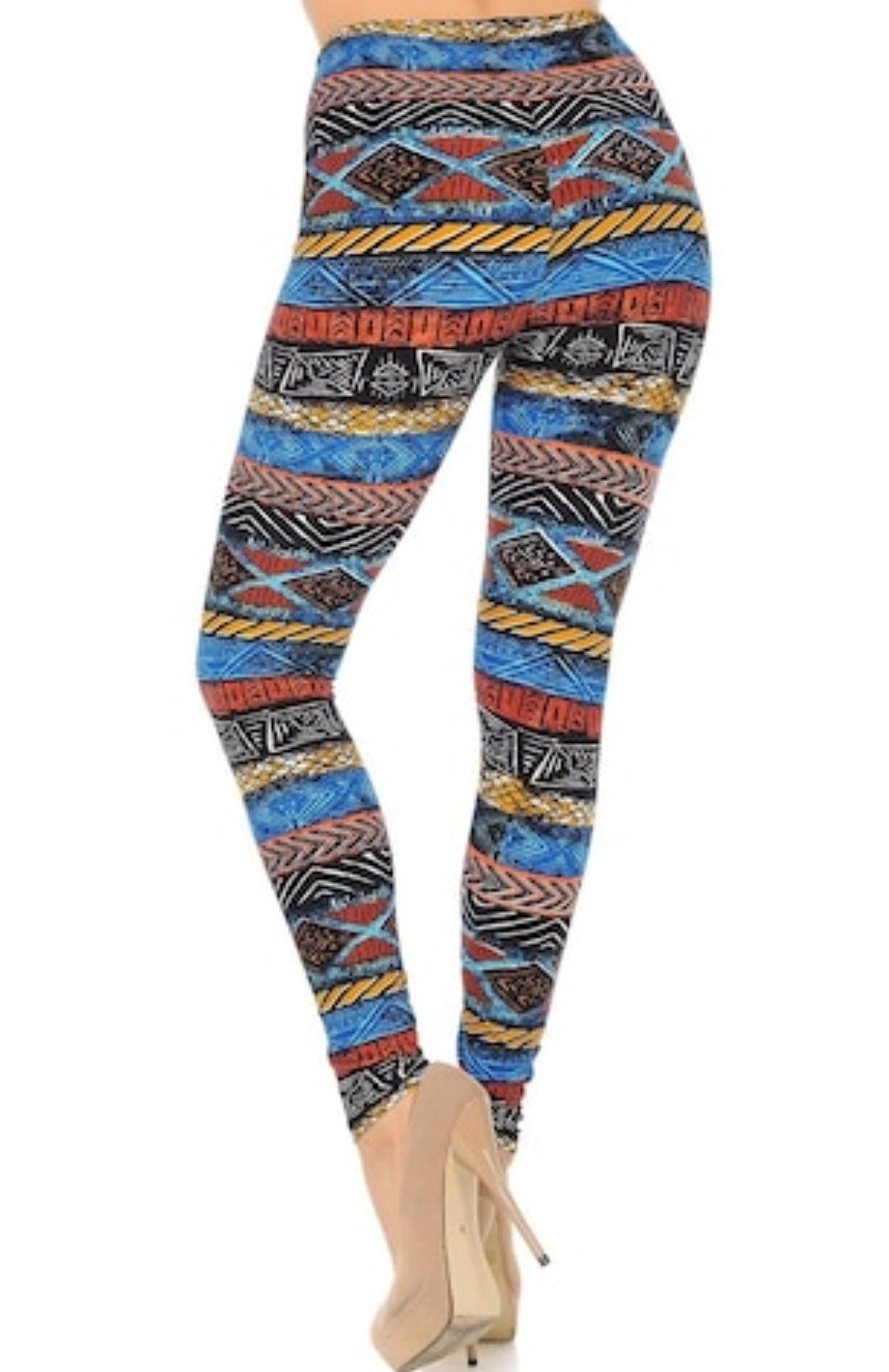 Tulum Tribal Buttery Soft Brushed Leggings