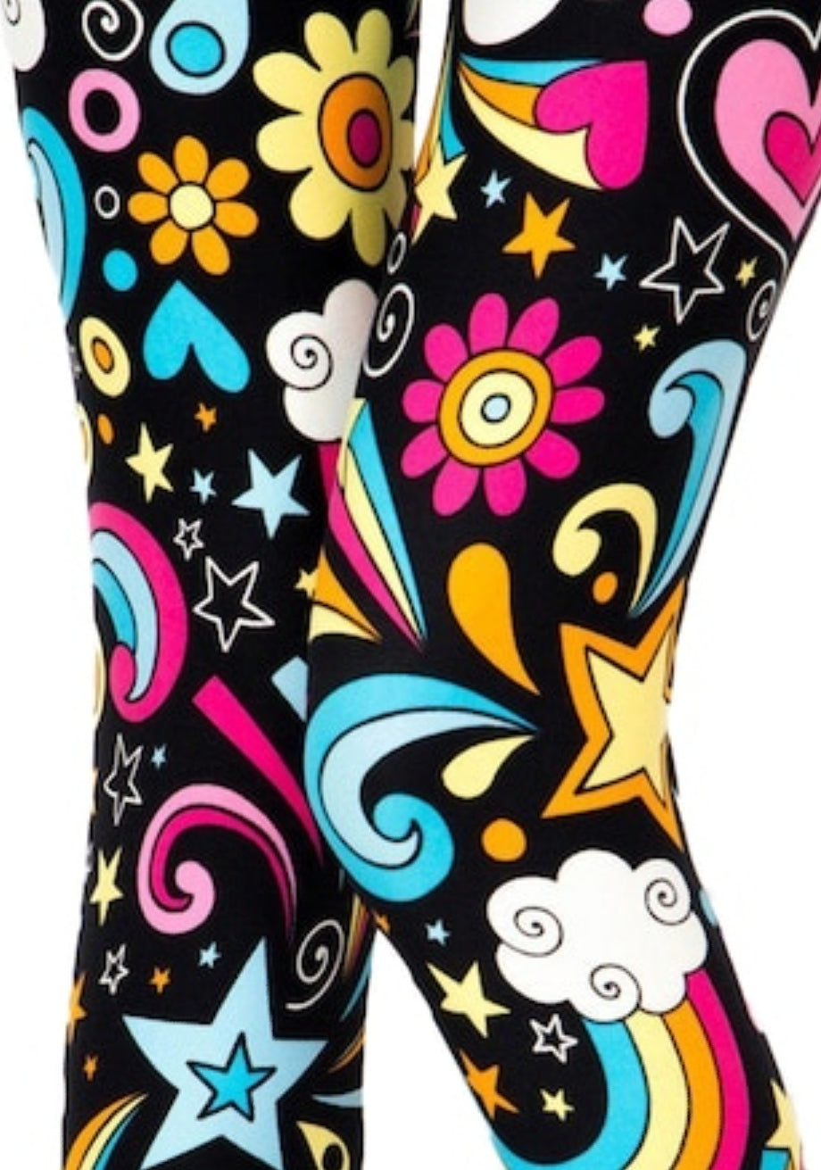 Groovy Hip Retro Buttery Soft Leggings