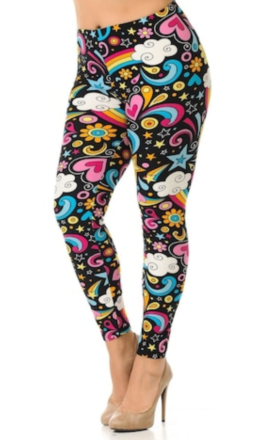 Groovy Hip Retro Buttery Soft Leggings