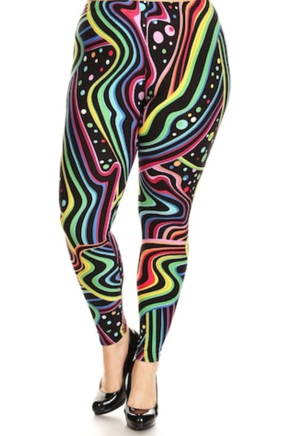 Groovy Rainbow Super Soft Brushed Leggings