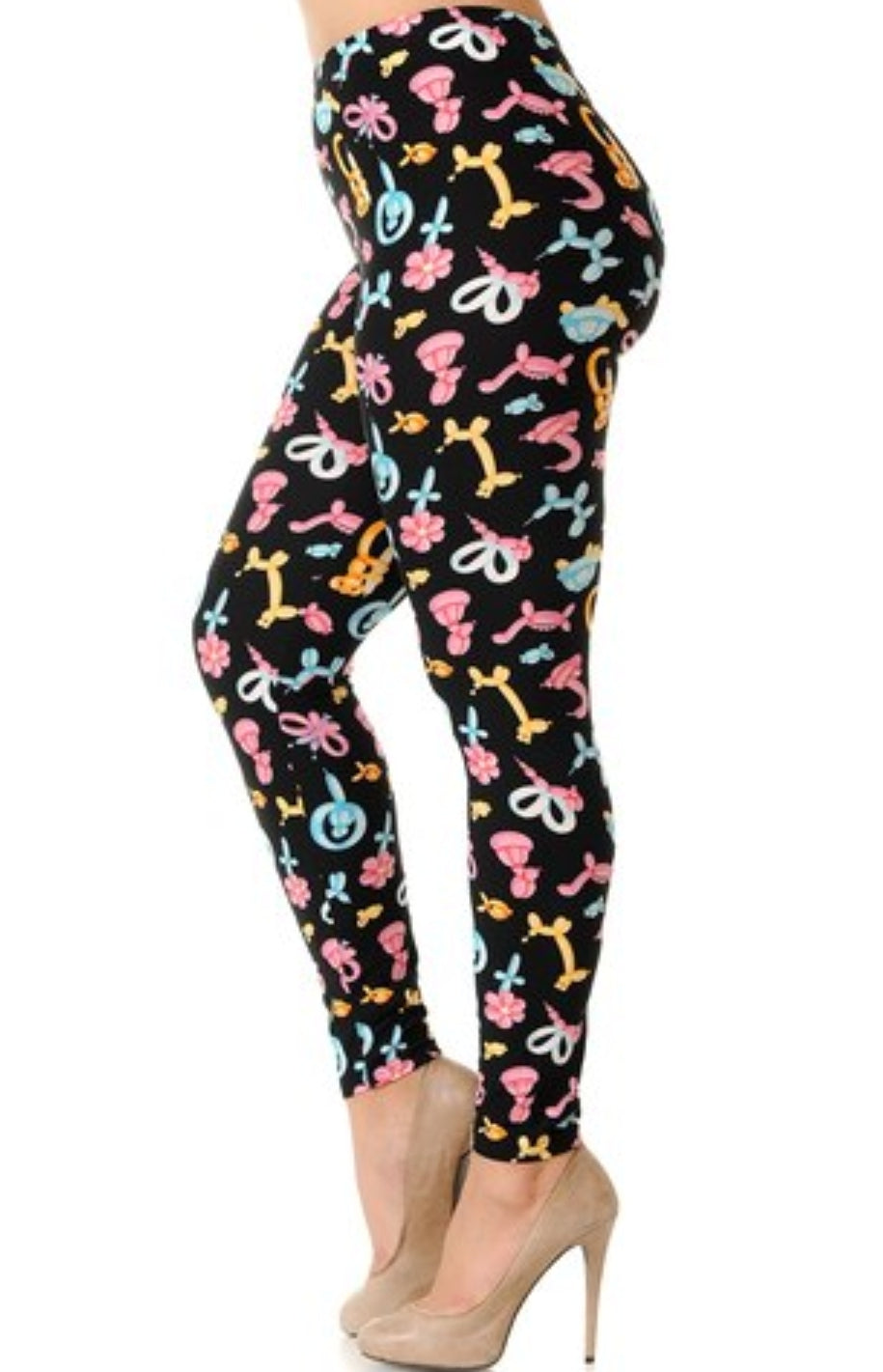 Cute Balloon Animals Buttery Soft Brushed Leggings