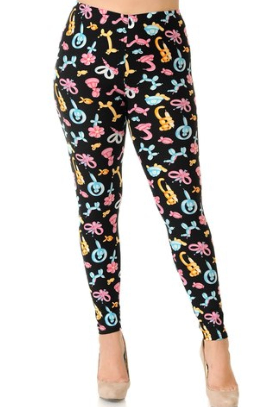 Cute Balloon Animals Buttery Soft Brushed Leggings