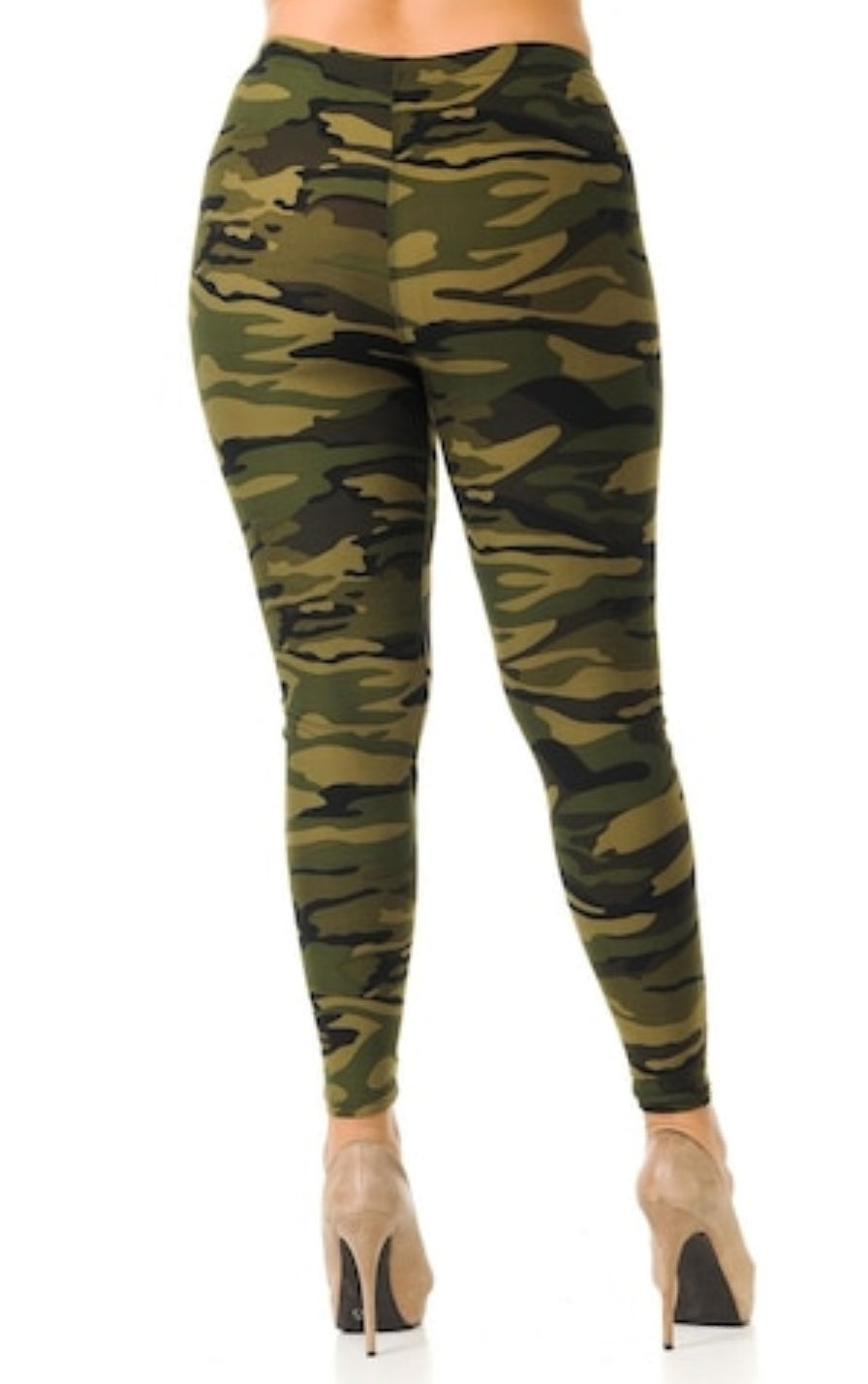 Camouflage Buttery Soft Brushed Leggings