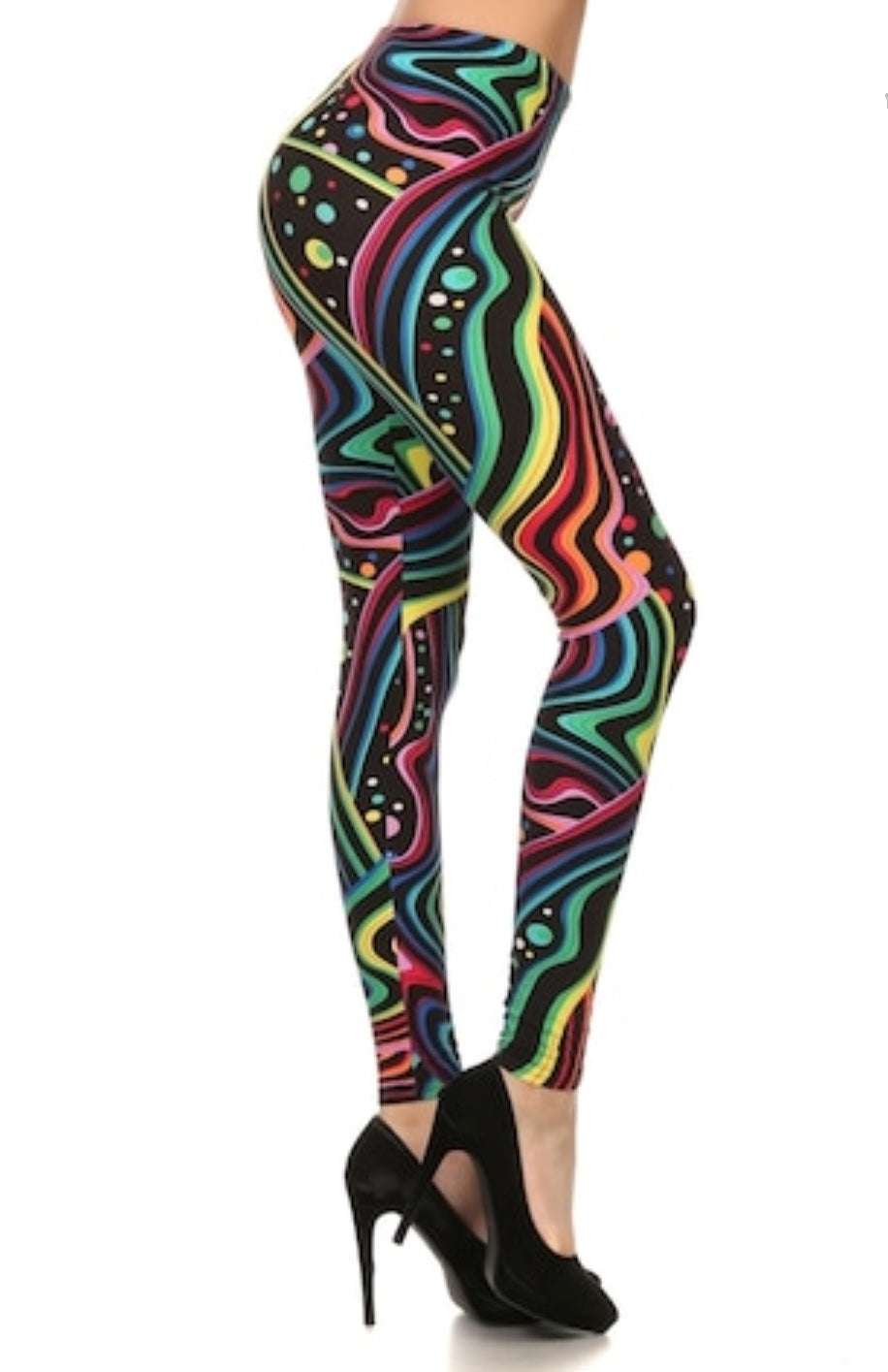 Groovy Rainbow Super Soft Brushed Leggings