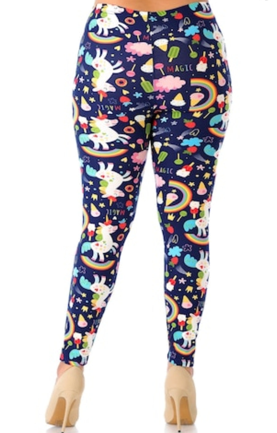 Delicious Treats & Unicorns Super Soft Brushed Leggings