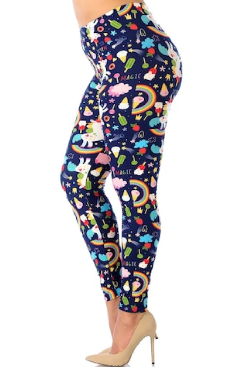 Delicious Treats & Unicorns Super Soft Brushed Leggings