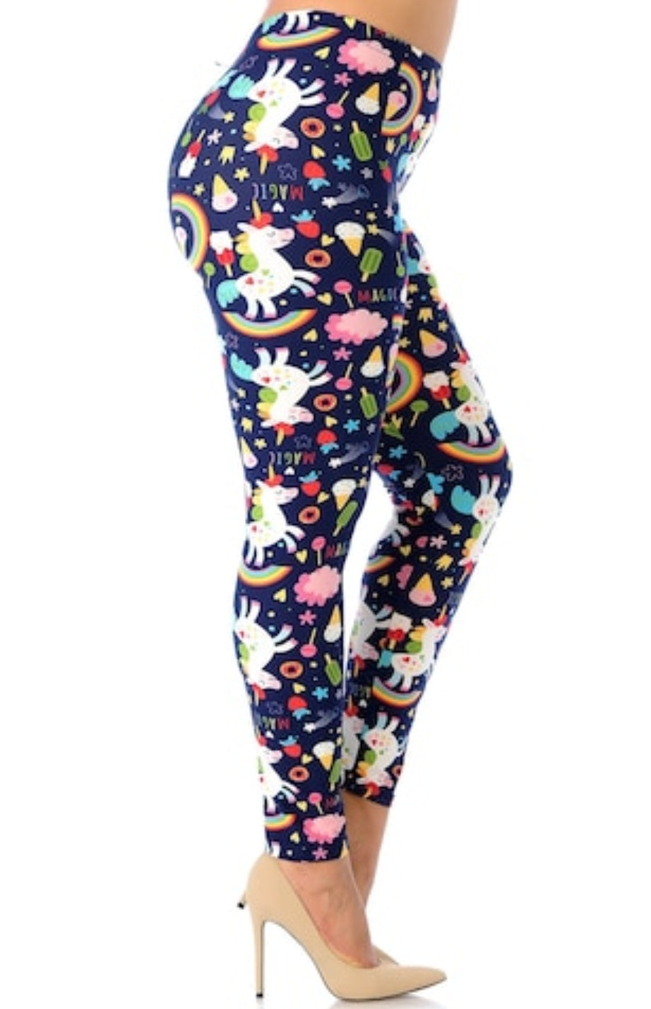 Delicious Treats & Unicorns Super Soft Brushed Leggings